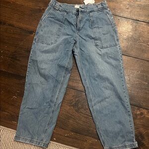 We The Free Blue Boyfriend Jeans